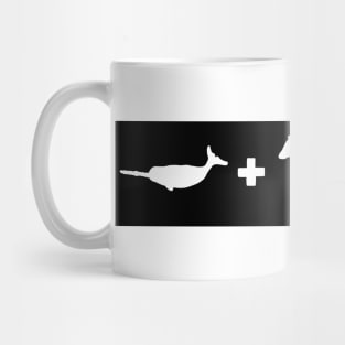 Narwhal + Horse = Unicorn Mug